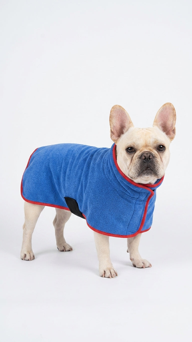 The Frenchie Drying Robe — Super-Absorbent Microfiber Bath Robe