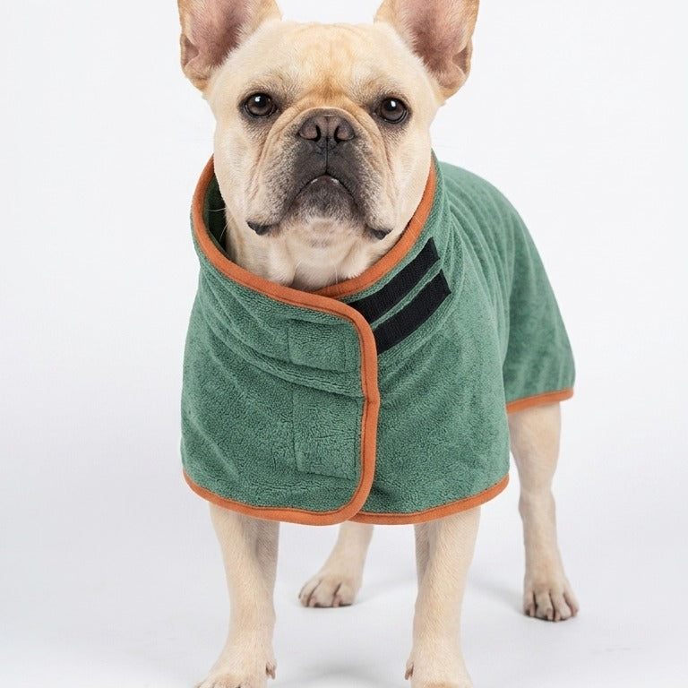 The Frenchie Drying Robe — Super-Absorbent Microfiber Bath Robe