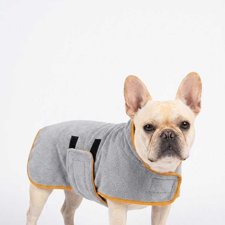 The Frenchie Drying Robe — Super-Absorbent Microfiber Bath Robe