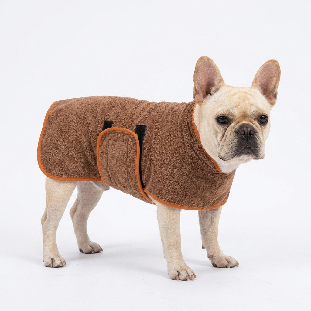 The Frenchie Drying Robe — Super-Absorbent Microfiber Bath Robe