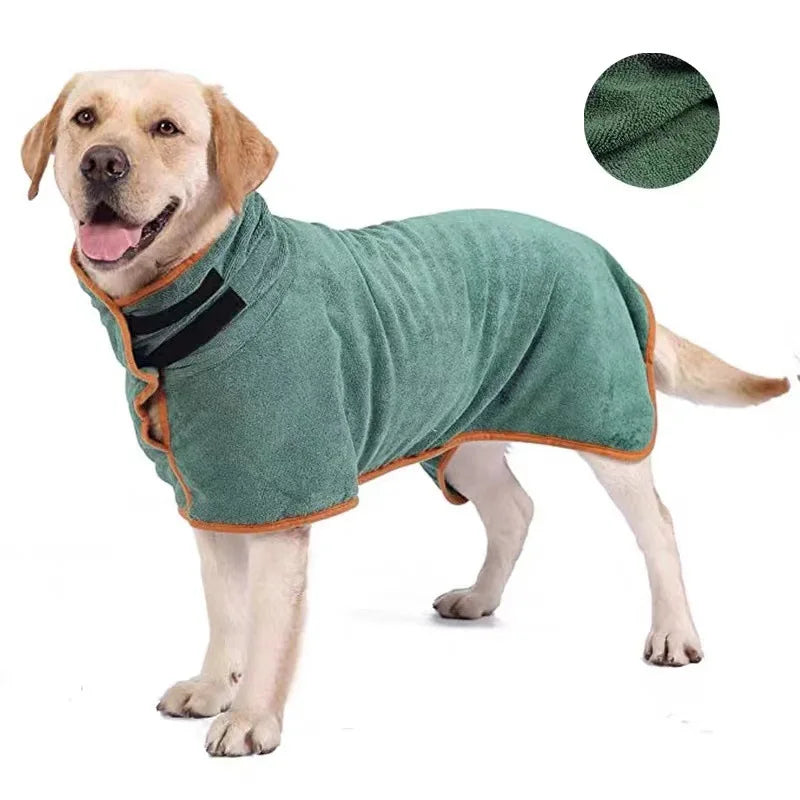 The Frenchie Drying Robe — Super-Absorbent Microfiber Bath Robe
